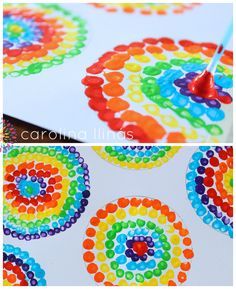 Rainbow Painting, Butterfly Crafts, Kindergarten Art, Elementary Art, Childrens Art, You Can, Art Activities, Dots Art, Arts And Crafts For Kids