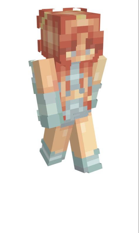 Ginger Minecraft Skin, Minecraft Outfits Skin, Minecraft Skins Elf, Minecraft Skin Aesthetic, Minecraft Clothes, Aesthetic Minecraft Skins, Hardcore Minecraft, Minecraft Skins Female, Minecraft Outfits