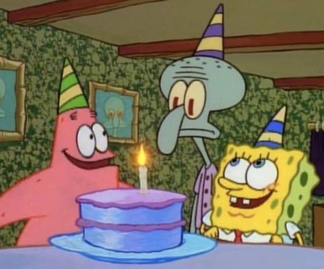 Spongebob Birthday Cake, Spongebob Pics, Spongebob Birthday, Birthday Post Instagram, Film Anime, Happy Birthday Funny, Birthday Posts, Singing Happy Birthday, Spongebob Memes