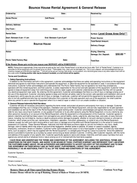 Bounce House Agreement Form Fill Online Printable Fillable in Bounce House Rental Agreement Template House Rental Agreement, Report Writing Template, Party Rentals Business, Water Slide Bounce House, Rental Contract, Resignation Template, Inflatable Rentals, Soft Play Area, Rental Agreement Templates