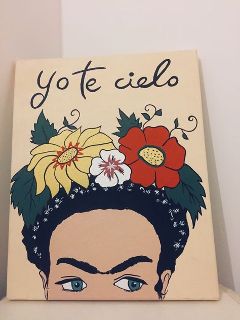 Frida Art, Simple Canvas Paintings, Easy Diy Art, Diy Box, Wall Deco, Diy Canvas, Canvas Paintings, Diy Art, Easy Diy