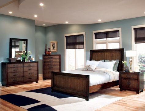 Brown Bedroom Furniture - Foter Dark Brown Bedrooms, Dark Brown Furniture, Brown Furniture Bedroom, Decor Ikea, Bedroom Wall Colors, Brown Bedroom, Brown Furniture, Trendy Living Rooms, Bilik Tidur