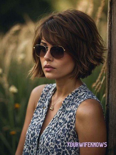 Short Hairstyle Side Bangs, Middle Age Short Hair Styles, How To Style Textured Hair, Trendy Short Hair Styles 2024, Short Haircuts For Women 2024, Short Styles For Fine Hair, Thick Bangs Short Hair, Short Hair For Women In Their 40s, Short Hair Cuts For Women Thinner Hair