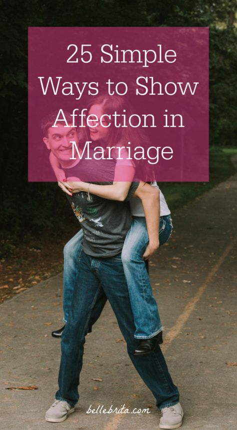 Want to keep feeling like newlyweds after 5, 10, or even 30 years of marriage? Stay affectionate! Try some of these simple ways to show your spouse affection. | Belle Brita #marriage #relationships Ways To Show Affection, How To Be Affectionate, How To Show Affection To Husband, How To Be More Affectionate, Sweet Love Notes, Happy Marriage Tips, Relationship Development, How To Make Animations, Blog Challenge