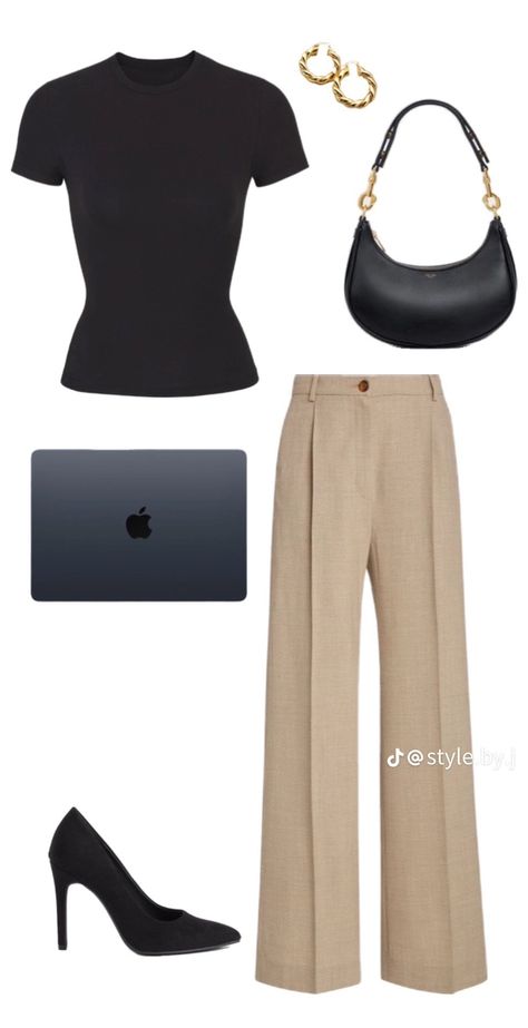 Aesthetic Buisness Clothes, Government Internship Outfit, Job Interview Outfit Aesthetic, Government Job Outfit, Beige Office Outfit, Bussnis Outfit Women, Pa School Interview Outfit, Casual Buissnes Outfit Women, Law Firm Outfits