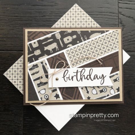 Man Cards Ideas, Stampin Up All Together Dsp, Masculine Stampin Up Cards Male Birthday, Stampin Up He’s The Man Dsp Cards, Stampin Up 80th Birthday Cards For Men, Stampin Up He's The Man Dsp, Masculine Diy Cards, Stampin Up Look Who's Turning, Stampin Up Mens Cards