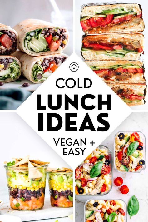 Cold Vegan Lunch, Lunch Ideas Vegan, Vegan Lunch Ideas, Cold Lunch Ideas, Lunch Ideas For School, Cold Lunch, Easy Vegan Lunch, Vegan Sandwiches, Sandwich Ideas