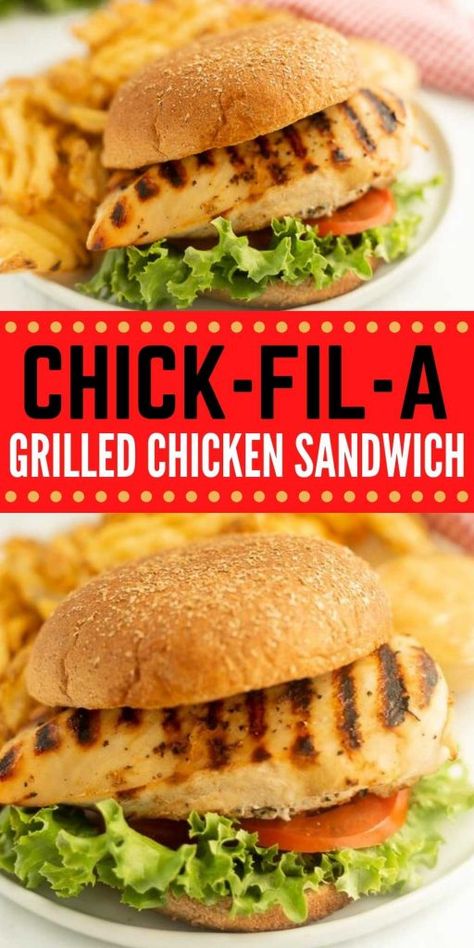 Chik Fila Sandwich Recipe, Chic Fila Sandwich Recipe, Chicken Filet Sandwich, Homemade Grilled Chicken Sandwich, Chic Filet Copycat Recipe, Chick Fil A Marinade Recipe, Chic Fil A Cool Wrap Recipe, Chicken Fillet Sandwich, Chick Fil A Grilled Chicken Sandwich