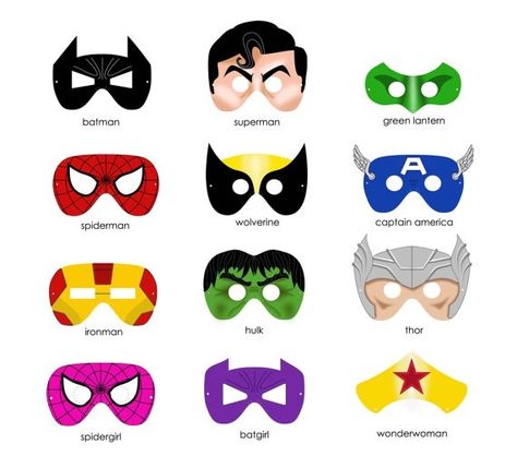 Super Hero Mask - Printables, could watch movie long with it.  Could go with Free Comic Book Day Superhero Mask Template, Super Hero Masks, Fête Spider Man, Marvel Birthday, Superhero Classroom, Man Tattoo, Super Hero Theme, Batman Spiderman, Superhero Masks