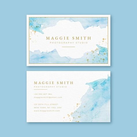 Watercolor Packaging Design, Watercolor Packaging, Watercolor Business, Company Business Cards, Watercolor Business Cards, Floral Business Cards, Travel Poster Design, Maggie Smith, Watercolor Logo