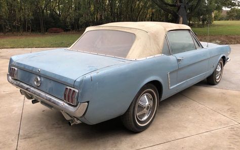 Stored For 12 Years: 1965 Ford Mustang Convertible #ForSale #Convertible, #FordMustang - https://barnfinds.com/stored-for-12-years-1965-ford-mustang-convertible/ 65 Mustang Convertible, 1965 Mustang Convertible, 1965 Ford Mustang Convertible, Ford Mustang 1965, 1966 Gto, 65 Mustang, Car Man Cave, 1965 Ford Mustang, 1967 Mustang