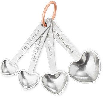 Pin for Later: 35 Heart-Shaped Kitchen Tools Every Foodie Needs For Valentine's Day Make a Wish Measuring Spoon Set Make a Wish Measuring Spoon Set ($52) Grandparents Christmas, Mini Lanterns, Handmade Heart, Year Anniversary Gifts, Wedding Keepsakes, Grandparent Gifts, Spoon Set, Unique Christmas Gifts, Measuring Spoons