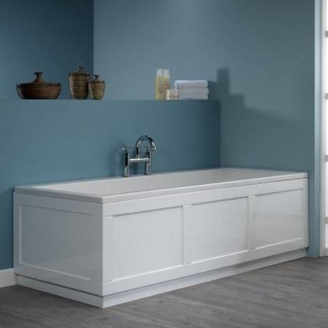 Roper Rhodes Hampton 1700mm Chalk White Front Bath Panel BP900.W Hampton Furniture, French Cottage Kitchen, Bath Panels, Bath Front Panel, Bathroom Blue, Bathroom Paneling, Roper Rhodes, Straight Baths, Traditional Bathrooms