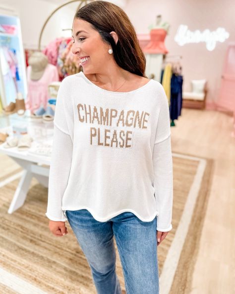 This weeks drop!!! 😍 Glass Of Champagne, Lightweight Sweater, Light Weight Sweater, Champagne, Glass, Quick Saves