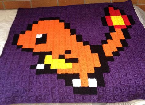 Pokemon Blanket, Crochet Kids Blanket, Crochet Skull Patterns, Crochet Pokemon, Pokemon Craft, Rug Patterns, Crochet Rug Patterns, Crochet Hexagon, Manta Crochet