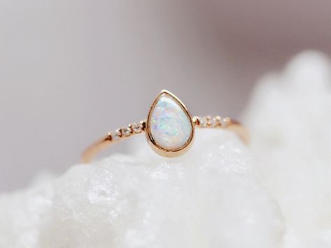 White Stone Rings, Opal Ring Simple, Weding Rings, Wedding 101, Crown Engagement Ring, White Gemstones, White Engagement Ring, Jingle Jangle, Diamond Alternative Engagement Ring