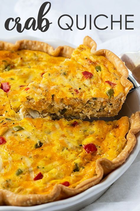 Crab Meat Quiche, Meat Quiche, Potato Pasties, Crab Quiche, Egg Bakes, Cheese Vegetables, Seafood Dish Recipes, Quiche Recipes Easy, Eggs Breakfast