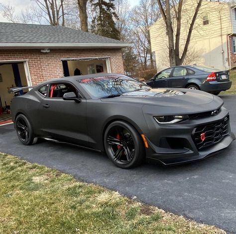 Chevrolet Camaro ZL1 1LE painted in Nightfall Gray Metallic and plasti-dipped in Matte Black  Photo taken by: @98bravo.338 on Instagram   Owned by: @98bravo.338 on Instagram Chevrolet Camaro Matte Black, Camaro Car Black, Chevy Camaro Zl1 1le, Matte Gray Car, Matte Black Camaro, 2018 Camaro Zl1, Chevrolet Camaro Zl1 1le, Camaro 1le, Chevrolet Camaro Black