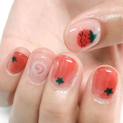 Hippie Nails, Really Cute Nails, Cute Gel Nails, Soft Nails, Jelly Nails, Kawaii Nails, Dream Nails, Cute Nail Designs, Funky Nails