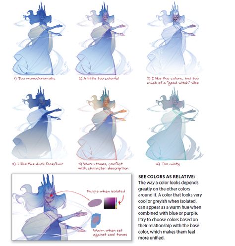 Character Design Principles, Loish Art Tutorials, Character Design Queen, Loish Tutorial, Snow Character Design, Snow Digital Art, Queen Character Design, Snow Tutorial, 21 Draw