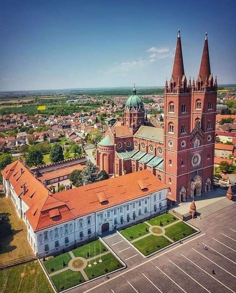 Dakovo Cathedral. Slavonia. Croatia Slavonia Croatia, Croatia Holiday, Southern Europe, Great Hobbies, Croatia Travel, St Peter, Famous Landmarks, Drone Photography, Insta Travel