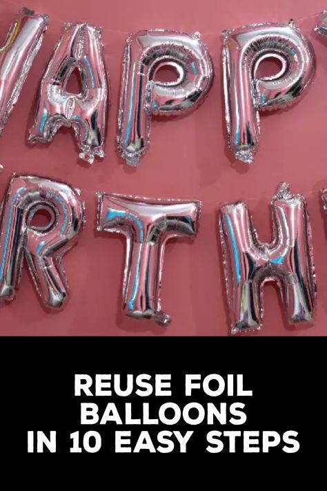 How to Reuse Foil Balloons Diy Crafts To Do At Home, Balloon Craft, Gold Foil Balloons, Balloon Crafts, Party Hacks, Hole Punches, Gift Toppers, Confetti Party, Diy Crafts To Do