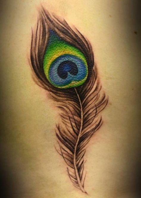 53 Peacock Feather on Side Peacock Feather Tattoo Meaning, Feathers Tattoo, Feather Tattoo Wrist, Peacock Tattoos, Feather Tattoo Meaning, Tattoo Feather, Pattern Tattoos, Peacock Feather Tattoo, Peacock Tattoo