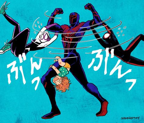 Miguel And Miles, Miles Fanart, Atsv Fanart, Spiderman 2099, Spider Man 2099, Spiders Funny, Spaider Man, Spiderman Artwork, Spider Art