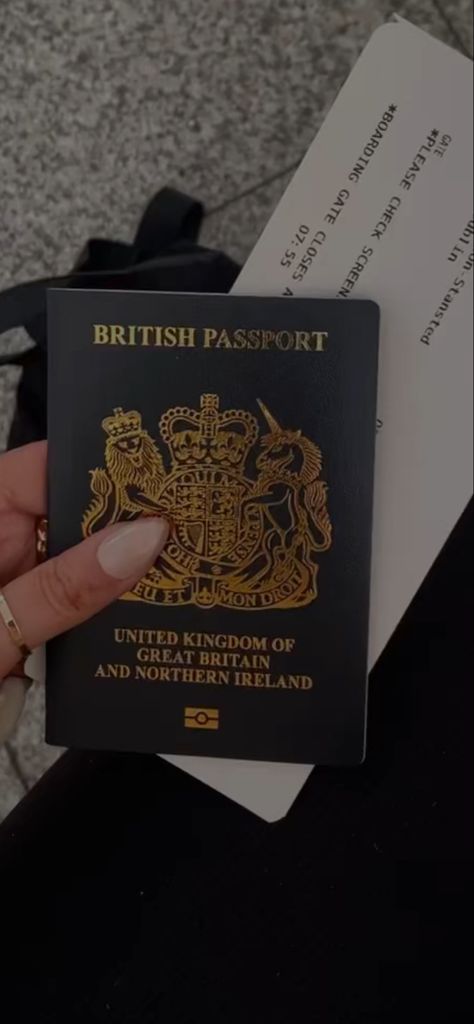 Passport flights holiday travel aesthetic British Passport Aesthetic, Lion Gate, 2024 Manifestations, Us Passport, Ssn Card, Manifesting Board, Uk Passport, International Passport, British Passport