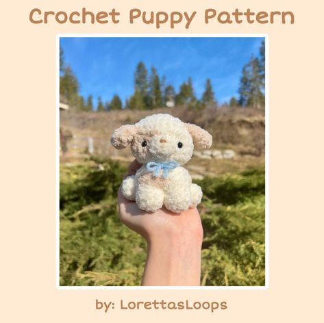 Puppy Crochet, Crochet Puppy, Knitting Quotes, Easy Crochet Animals, Plushie Patterns, Crochet Cow, Basic Crochet, Crochet Design Pattern, Adorable Puppy