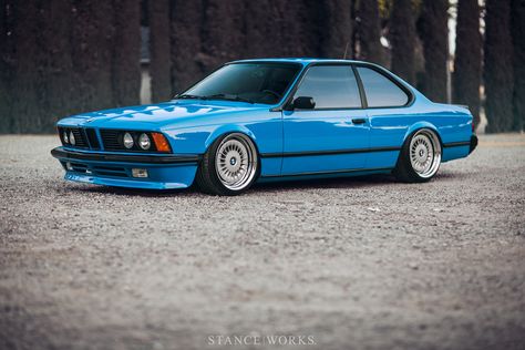 StanceWorks Wallpaper - Rimal Chand's 1985 BMW 635CSi - Stance Works Bmw 635 Csi, Bmw 635, Bmw E24, Santorini Blue, Touring Car Racing, Bmw Classic Cars, Stance Cars, Bmw 6 Series, Bmw Classic