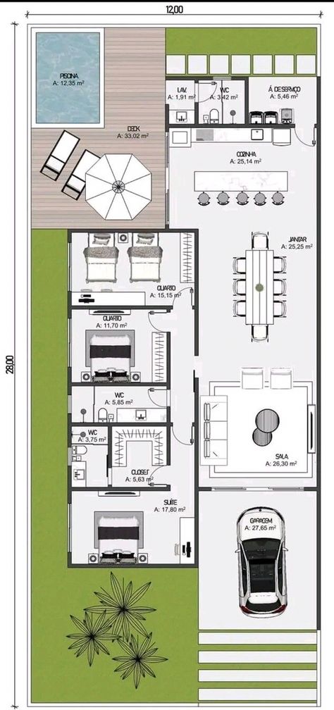 15x30 House Plans India, House Layout Design, Dream House Layout, Morden House, Industrial Loft Design, Architecture Drawing Plan, Hillside House, Modern House Facades, Weekend House