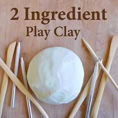 2 Ingredient play clay Cornstarch Clay, Modeling Clay Recipe, Clay Homemade, Diy Fimo, Toddler Craft, Homemade Clay, Modelling Clay, Bug Crafts, Diy Air Dry Clay