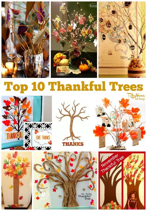 Top 10 Thankful Trees Tubishvat Crafts, Thankfulness Tree Ideas, Thankful Tree Ideas, Thanksgiving Crafts Family, Thanksgiving Gratitude Tree, Family Tree School Project, Thankful Tree Craft Printable, Gratitude Tree Thanksgiving, Thankfulness Tree Craft