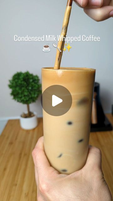 Ali Al Dallal on Instagram: "Condensed Milk Whipped Coffee - Dalgona/Frappe Style! ☕🥄✨ Ingredients: - Condensed Milk (1-2 tbsp) - Hot Water (15ml) - Instant Coffee (1 tbsp) Steps: 1. Combine: Mix condensed milk, water, and coffee in a bowl. 2. Whip: Beat until peaks form. 3. Assemble: Add ice to a glass, pour in milk, and top with whipped coffee. 4. Savor: Enjoy your creamy, dreamy coffee treat. Discover the Joy of Homemade Coffee: Dive into this easy and delightful recipe, perfect for coffee enthusiasts and lovers of Dalgona and Frappe. A delicious twist to your daily coffee ritual! #WhippedCoffee #DalgonaCoffee #FrappeRecipe #HomemadeCoffee #CoffeeLovers" Instant Coffee Whip, Condensed Milk Coffee, Frappe Recipe, Coffee Creamer Recipe, Whipped Coffee, Creamer Recipe, Coffee Treats, Condensed Milk Recipes, Coffee Ritual