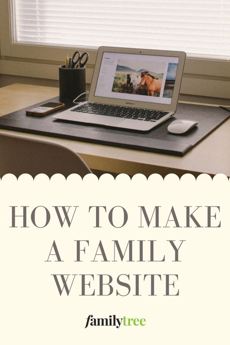 It’s easy and inexpensive to set up a family history website that will put you in charge of your clan’s online dream home. Family History Organization, History Website, Family History Projects, Family Website, Family Tree Research, Genealogy Help, Free Family Tree, Family Rules, Family Heritage