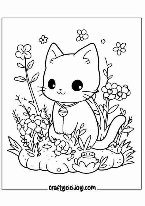 Discover over 30 free printable cute kitten coloring pages perfect for kids and adults. From playful antics to serene scenes, unleash your creativity with adorable feline friends. Get ready to add a splash of color to these charming illustrations! Cute Kitten Coloring Pages, Cute Cat Coloring Pages, Kitten Coloring Pages, Kitty Coloring Pages, Cat Coloring, Printable Cute, Kitty Coloring, Christmas Kitten, Color Book