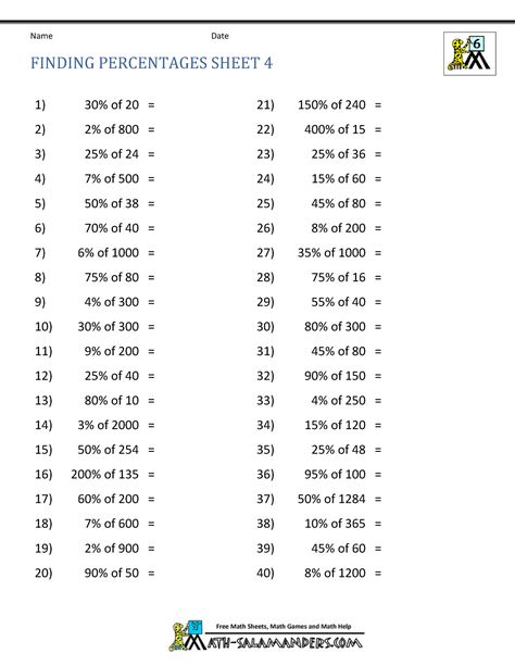 Percent Of A Number, Percentages Math, 7th Grade Math Worksheets, 6th Grade Worksheets, Number Worksheet, Maths Paper, 4th Grade Math Worksheets, Hand Lettering Worksheet, Math Quotes