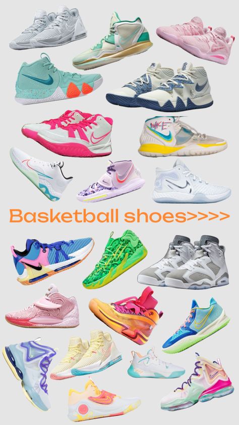 #basketball #basketballgirl #baller #basketball4life #basketballaesthetic #basketballfit #athlete #shoes #fyp #basket Different Color Basketball Shoes, Women Basketball Shoes, Cute Basketball Shoes, Basketball Essentials, Vball Shoes, Basketball Shoes Women's, Basketball Drip, Basketball Fits, Netball Shoes