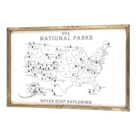 Pinboards National Park Nursery, Wood Pins, National Parks America, Decorative Stand, Wood Front Doors, Framed Flag, Tree Carving, National Parks Usa, Pin Map