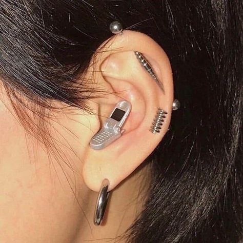 Cool Piercings, Cute Ear Piercings, Cute Piercings, Tyler The Creator, Piercing Tattoo, Jewelry Inspo, Grunge Aesthetic, Ear Jewelry, Tragus