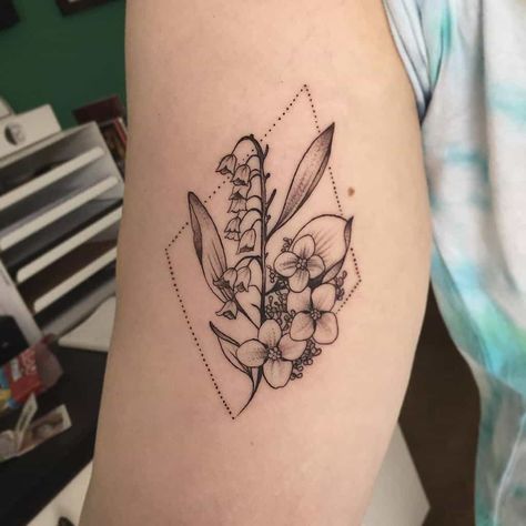 Top 37 Lily of the Valley Tattoo Ideas - [2021 Inspiration Guide] Hawthorn Flower Tattoo, Hawthorn Flower, Lily Of The Valley Tattoo, Water Lily Tattoos, Valley Tattoo, Lily Flower Tattoos, Tattoos Infinity, Flower Tattoo Meanings, Tattoos Mandala