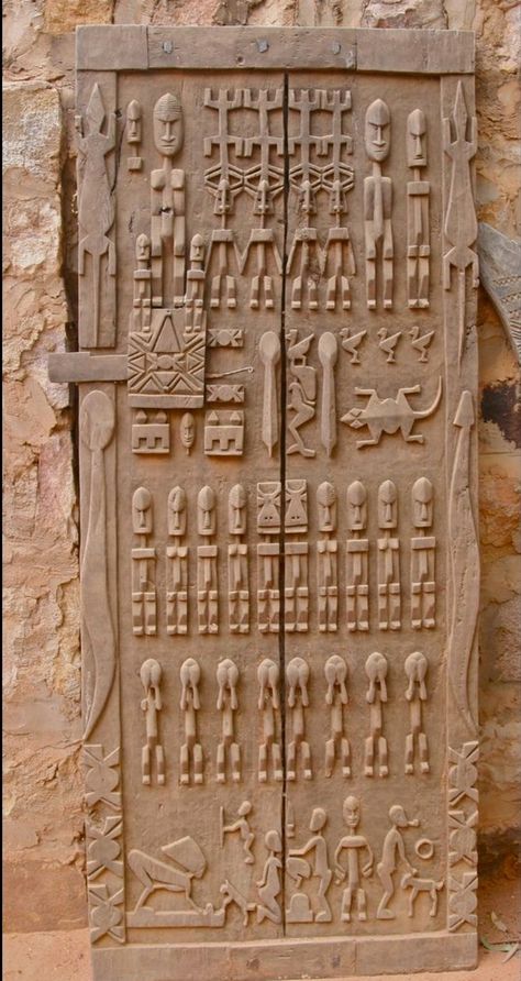 Guina Mali Dogon Door, Three Tattoo, How To Farm, Water God, Creator Of The Universe, Afrique Art, Ancient Persia, Water Spirit, Up To The Sky