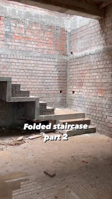 Folded Staircase, Crazy Architecture, Spare Room Design, Civil Engineering Works, Stair Design Architecture, Staircase Interior Design, Types Of Stairs, Staircase Design Modern, Civil Engineering Construction