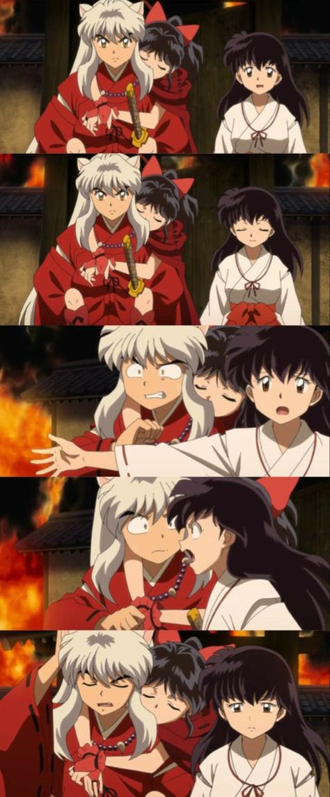 Inuyasha And Moroha, Sesshomaru Wallpaper, Sesshomaru Family, Inuyasha Family, Inuyasha Funny, Seshomaru Y Rin, Inuyasha And Sesshomaru, Inuyasha Fan Art, Inu Yasha