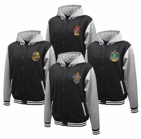 Hogwarts House Fully Custom Quidditch Varsity Jacket Hoodie. I want a Hufflepuff or Slytherin!!! Varsity Hoodie, Harry Potter Outfits, Fandom Fashion, Harry Potter Love, Harry Potter Obsession, Hogwarts Houses, Letterman Jacket, Harry Potter Fantastic Beasts, Geek Chic