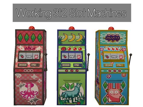 Vintage Slot Machines, Sims 2 Games, Sims 2 Hair, The Sims 4 Packs, Sims 4 Expansions, Tumblr Sims 4, Sims Four, The Sims 2, Slot Machines