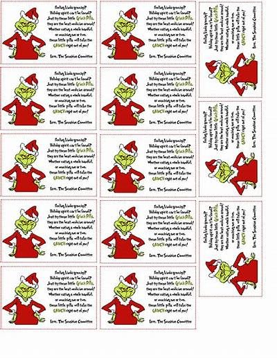 Free Printable Grinch Pills Printable Grinch Pills, Xmas Labels, Grinch Images, Make Your Own Labels, Grinch Christmas Party, Whoville Christmas, Grinch Party, Grinch Christmas Decorations, Name Christmas Ornaments