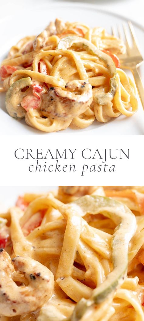 Cajun Chicken Pasta With Peppers, Cajun Chicken Pasta Sauce, Cajun Chicken Pasta Chilis Copycat, Spicy Creamy Chicken Pasta, Lousianna Cajun Chicken Pasta Cheesecake, Spicy Pasta With Chicken, Fancy Chicken Pasta Recipes, Chicken Pasta Ideas For Dinner, Creole Chicken Pasta