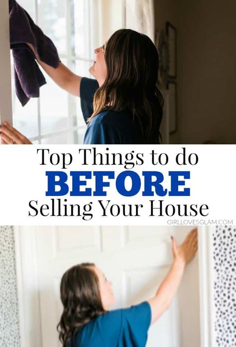 Things to do BEFORE Selling Your House - Girl Loves Glam House For Sell, House Checklist, Farmhouse Side Table, Home Staging Tips, Sell My House, Cute Dorm Rooms, Sell Your House Fast, Home Selling Tips, Up House